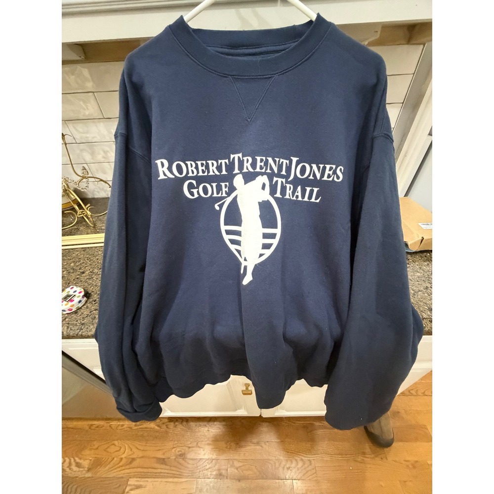 Gear for Sports Robert Trent Jones Golf Trail‎ Sweatshirt Navy Blue Mens 2XL